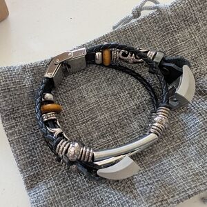 Black and Silver Women's Accessory Watch band